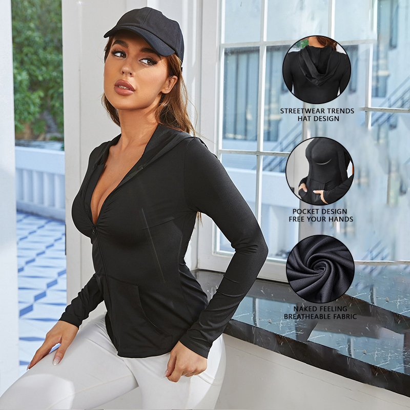 Giacca sportiva da donna nera, - Yoga In Fitness recensione e prezzo