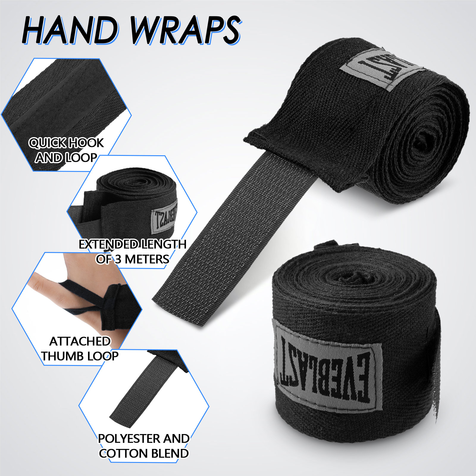 Bende da boxe in cotone Fasce  - Wrist Wraps Fitness recensione e prezzo