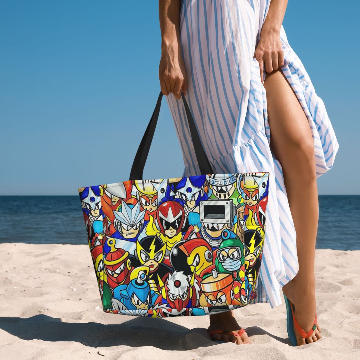 Borsa tote da spiaggia Mega Ma - Yoga Fitness Videos Free recensione e prezzo