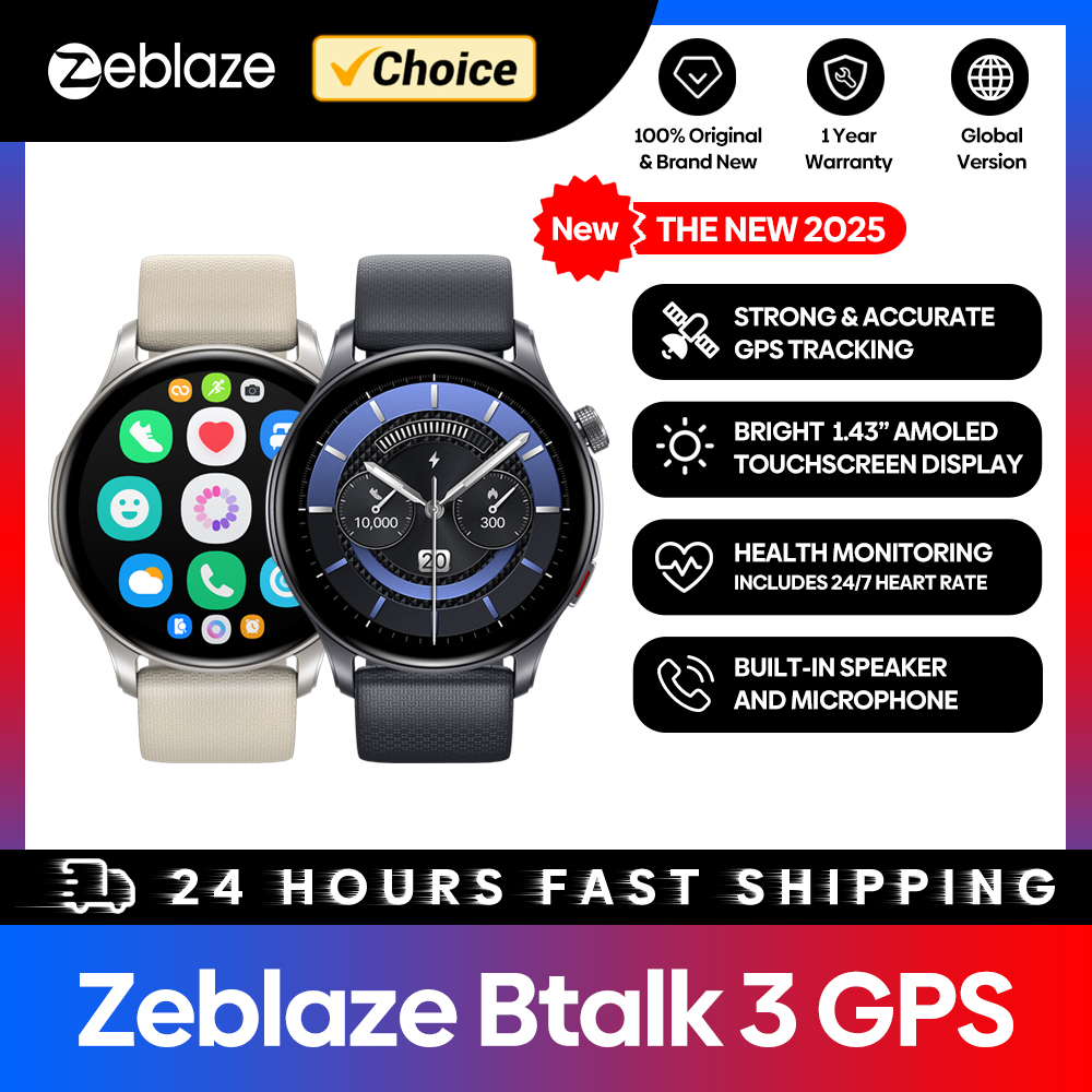 Nuovo Zeblaze Btalk 3 GPS Smar - Wrist Wraps Fitness recensione e prezzo