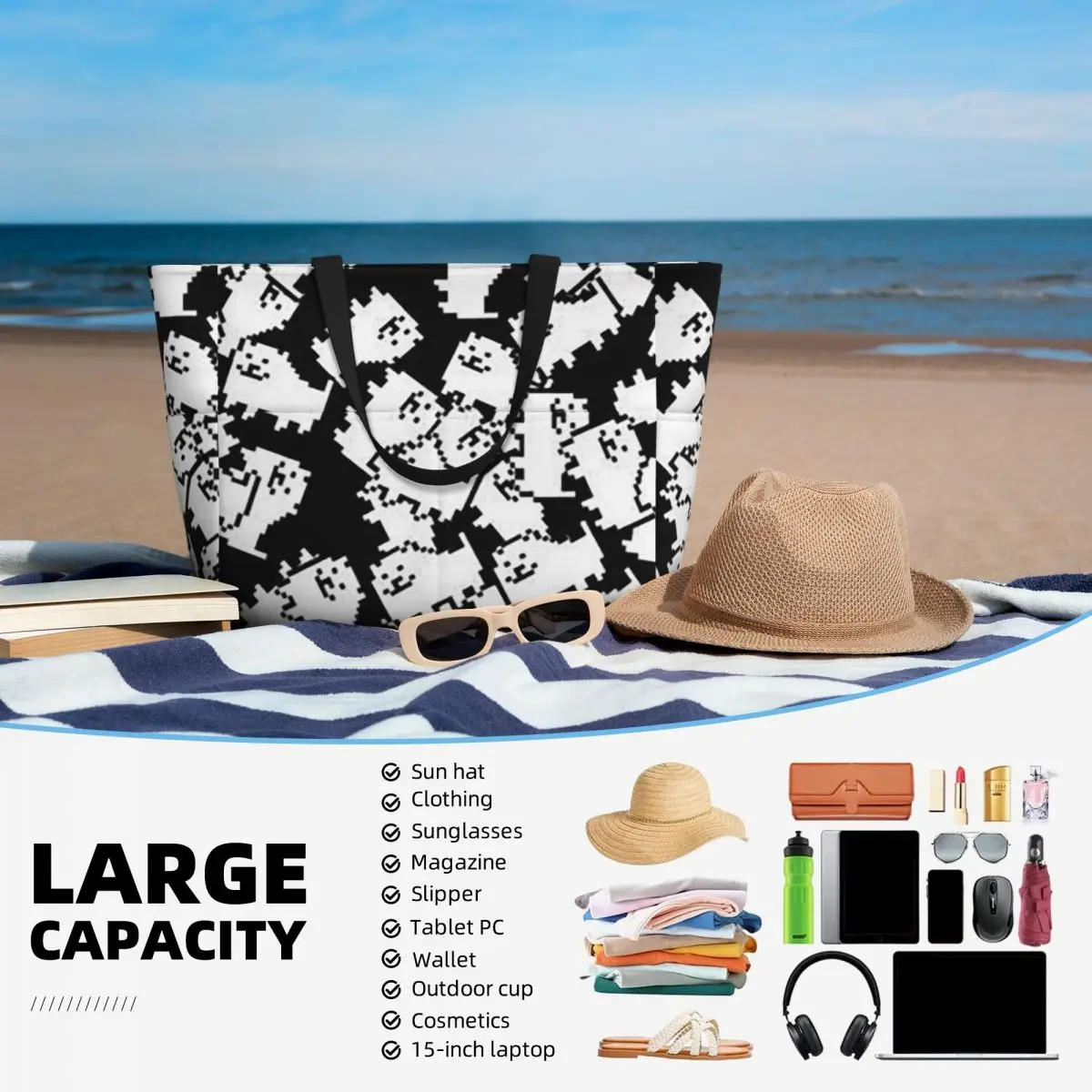 Borsa tote da spiaggia Underta - Yoga Fitness Videos Free recensione e prezzo